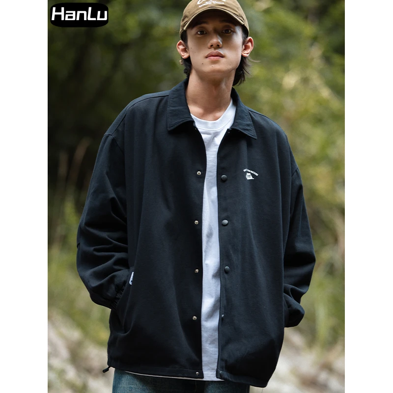 Men's Autumn and Winter New Fashion Brand Retro Wash Jacket Men's Cotton Couple Outdoor Printing Work Jacket