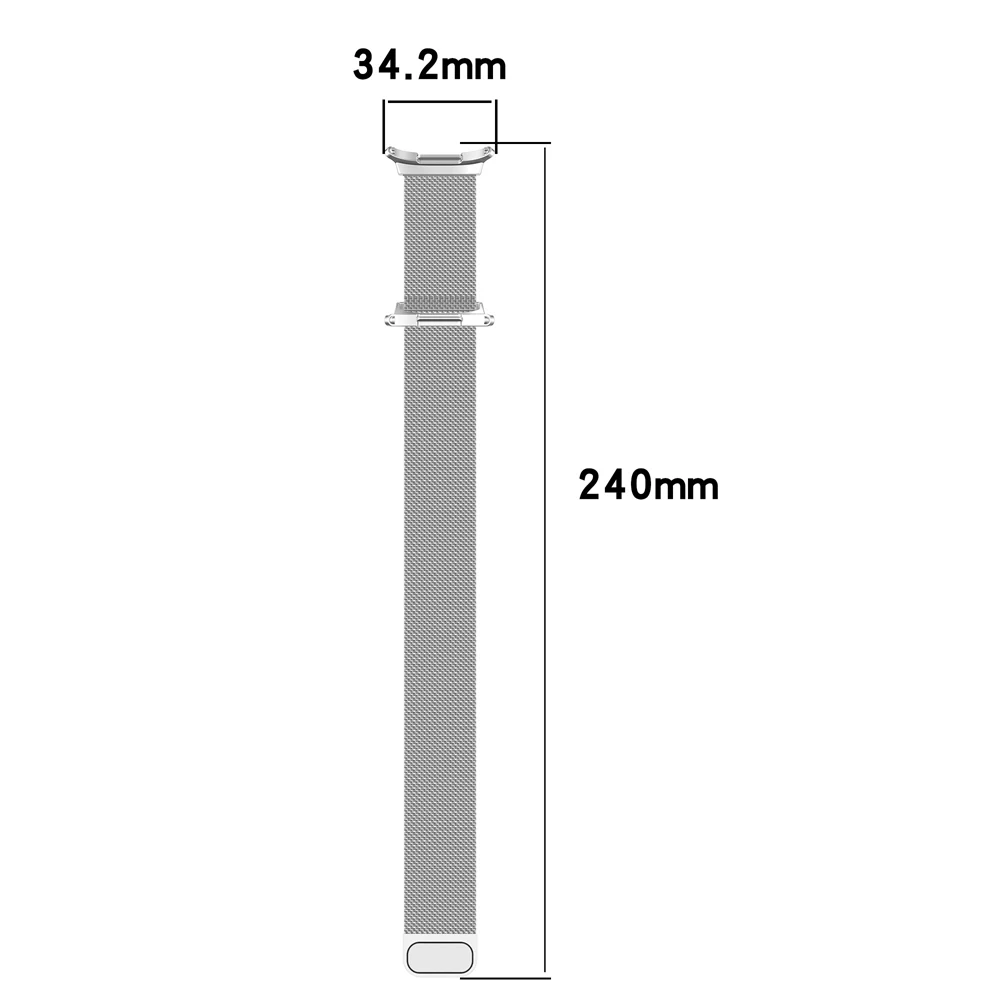 Milanese Metal Magnetic Loop Strap for Smartwatch 47mm Replacement Bracelet