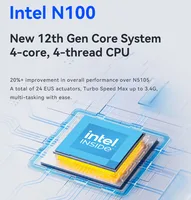 Home NAS Mini PC with Inter N100/AMD R7 5825U Support WIN10 Linux Pfense with 2xUSB2.0 2xUSB3.0 1xHDMI2.0 1xTYPE-C 1xTF Computer 2