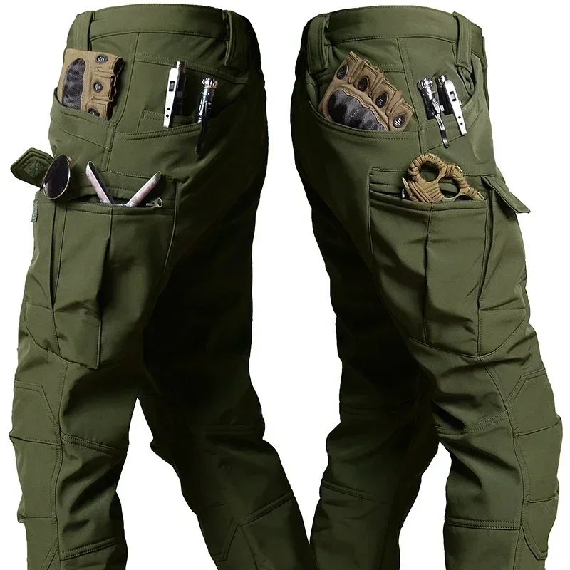 Men's Waterproof Winter Hooded Jacket And Pants 2-Piece Set – Polyester