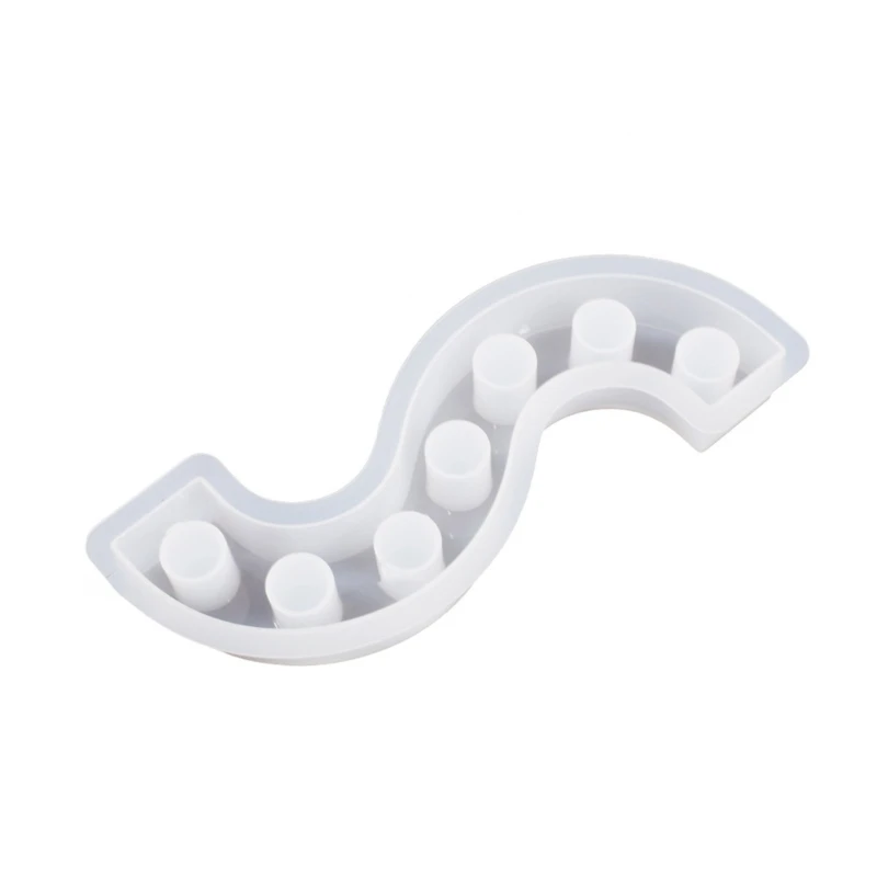 

DIY Resin Holder Mold Creative S-Shaped Silicone Mold for Wedding Party