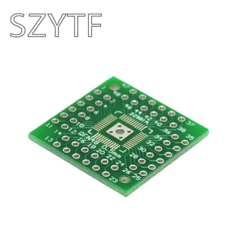 PCB Board Assembly Printed Circuit Board 10pcs/bag 0.5mm QFP44 LQFP48 QFN44 QFN48 turn DIP44 DIP Adapter plate