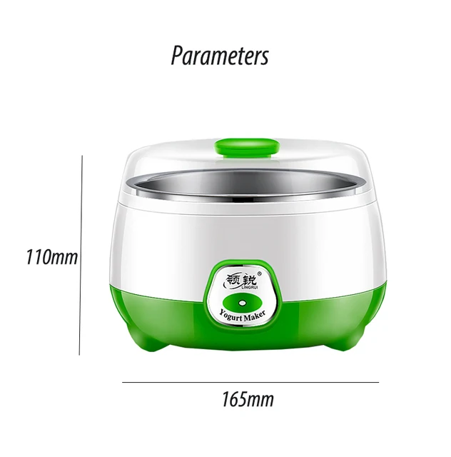 Mini yogurtiera Macchina automatica per yogurt Utensili per yogurt fai da te per la casa Elettrodomestici da cucina Serbatoio in acciaio inossidabile Rosa 6