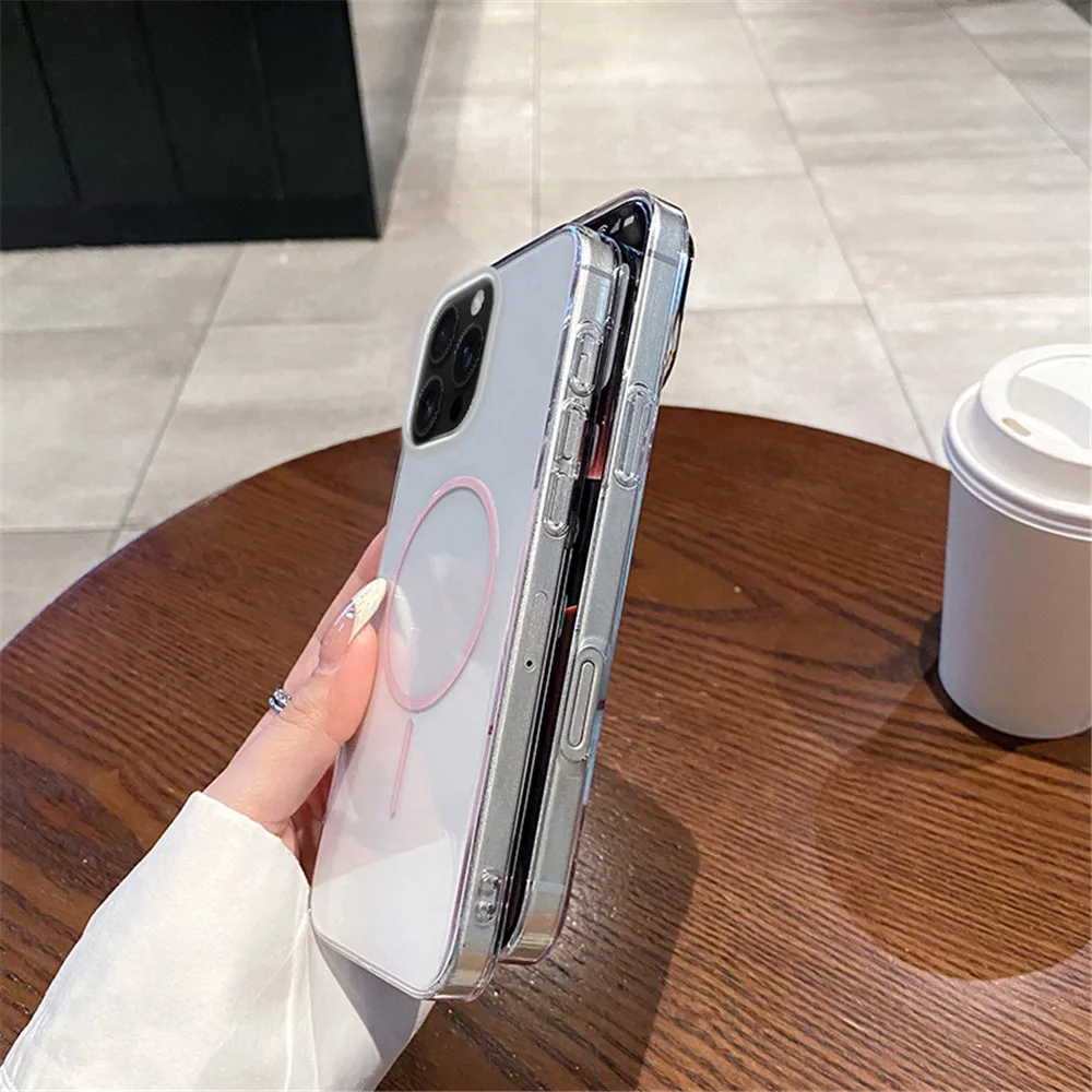 Luxury Transparent Wireless Charging Phone Case