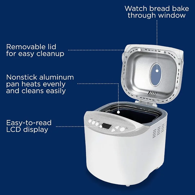 Oster Expressbake Bread Maker with Gluten-Free Setting, 2 Pound, White (CKSTBR9050-NP) 2