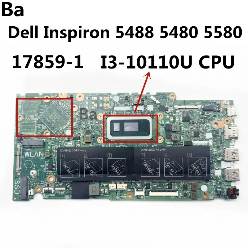 

Материнская плата для ноутбука Dell Inspiron 5488 5480 5580 17859-1