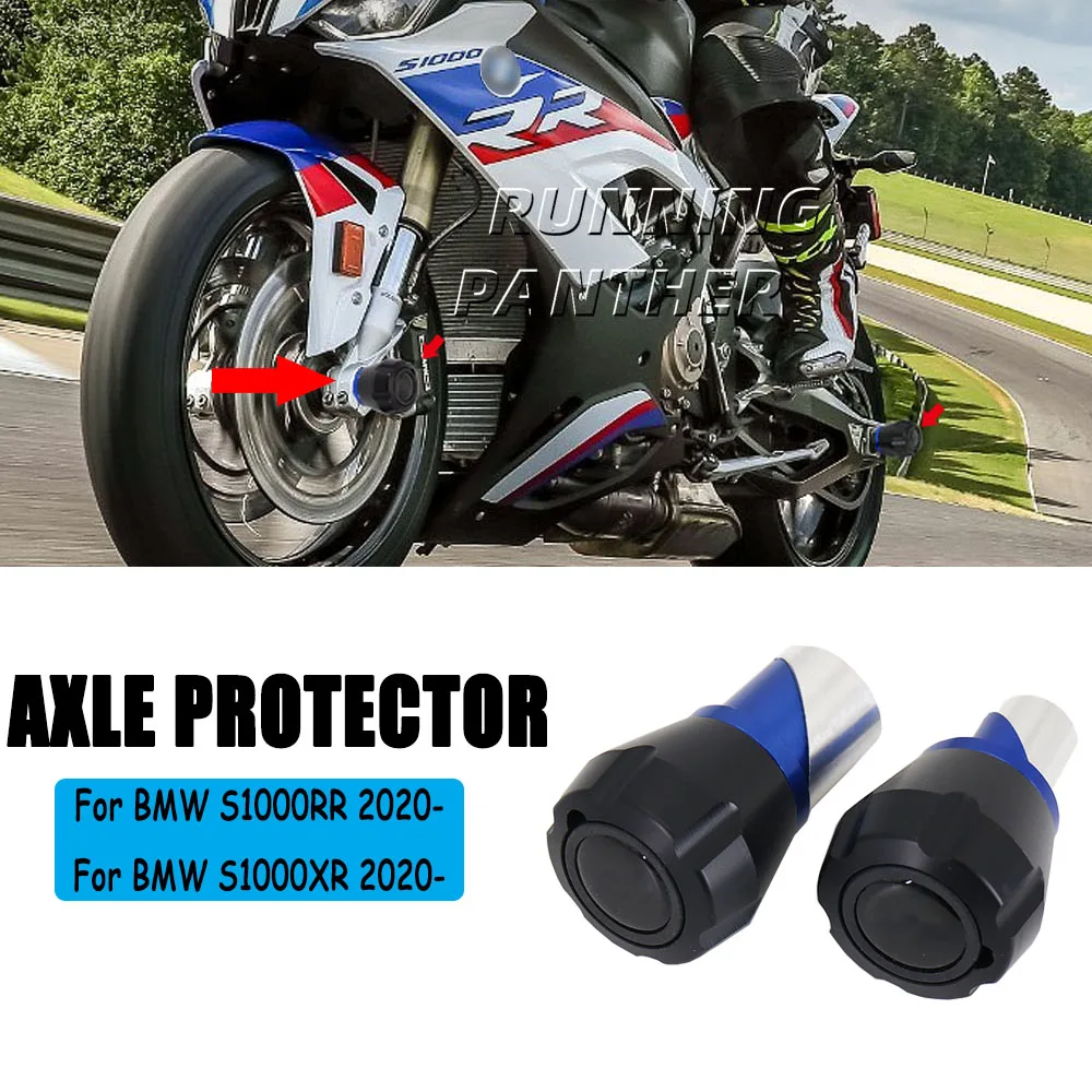 

New Accessorie Set For BMW S1000XR S1000RR Front Axle Slider Wheel Crash Pads Protector S1000 XR S1000 RR 2020 2021 2022