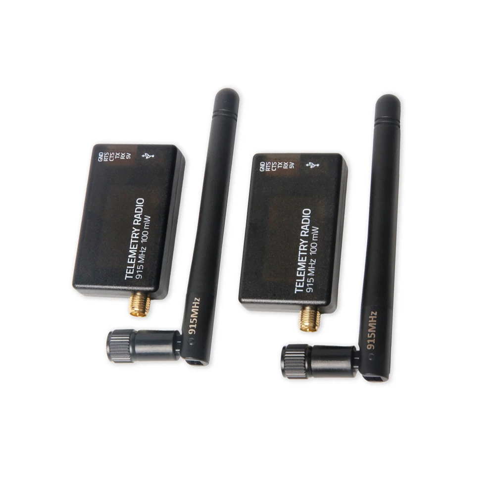 Holybro SiK Télémétrie Radio V3 100mW 433MHz/915MHz – Connexion Fiable pour votre Drone, boîte contenant deux modules et accessoires