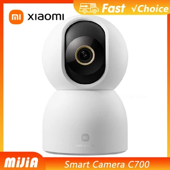 Xiaomi Smart Camera C700 4K 8 Megapixel 360° ° Telecamera di Sicurezza Domestica Panoramica Dual-band Wi-Fi 6 con Rilevamento AI di Persone e Animali Domestici