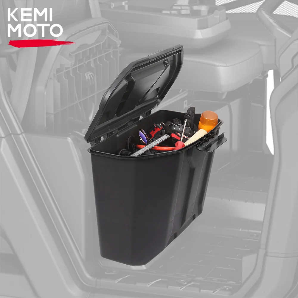 3.7 Gal/14L Removable Storage Bin for Defender, Defender MAX 2016-2023 #715003314 KEMIMOTO UTV Passenger-side Under-seat Box