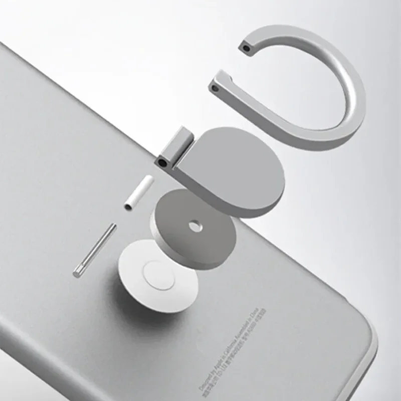 Sleek 360° Rotating Waterdrop Phone Ring Holder and Grip - Metal Mount