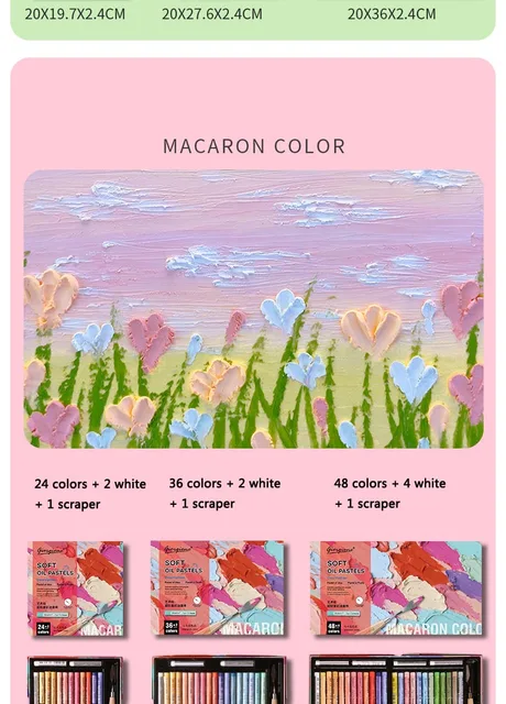 24/36/48 Colors Super Soft Oil Pastels Classic Macaron Morandi Color Pastel  Set Art Supplies for Painting Drawing DIY Gift - AliExpress