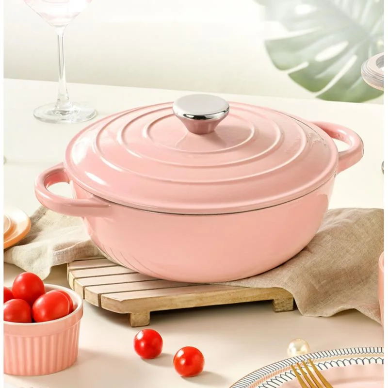 

Cast Iron Enamel Soup Pot Thermal Insulation Cooking Pots Multifunctional Kitchen Utensils Exquisite Household Non Stick Pan