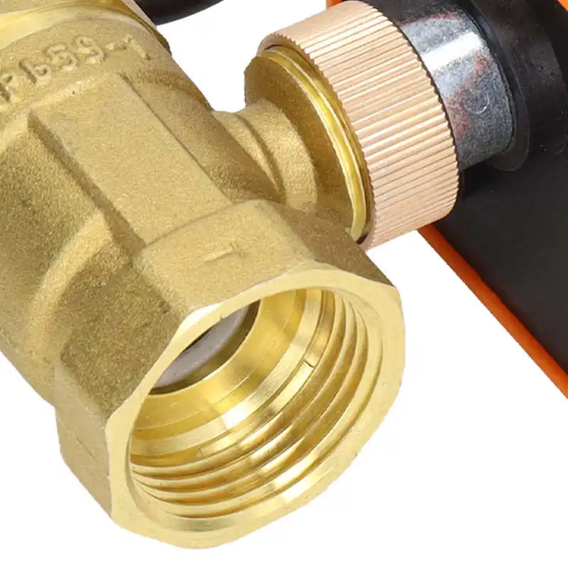Motorized Ball Valve 2 Wire 2 Way Normally Open DN25 Brass ABS Synchronous Motor AC220V Electric Ball Valve