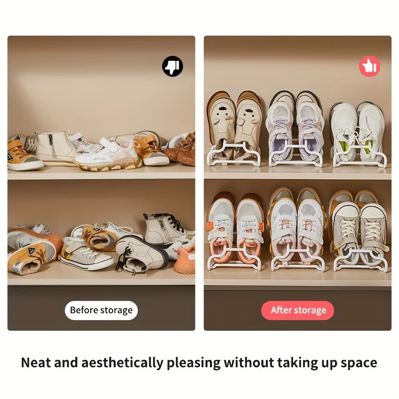 Plastic Shoe Drying Racks Dual-Hook Design for Balcony & Multipurpose Hanging Shoe Organizer Storage 2-Pack shoe rack,shoe organizer