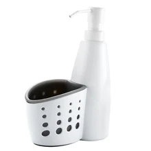 

2-in-1 Kitchen Soap Dispenser Pump and Sponge Caddy Organizer Liquid Bottle Soap Foam Dispenser Sanitizing Machine