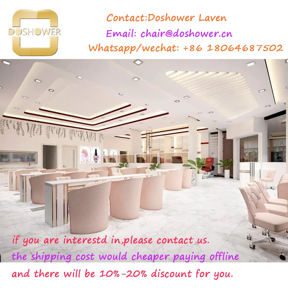 Nailsaloninteriordesigndecorationwithcustomizedsizenailbar
