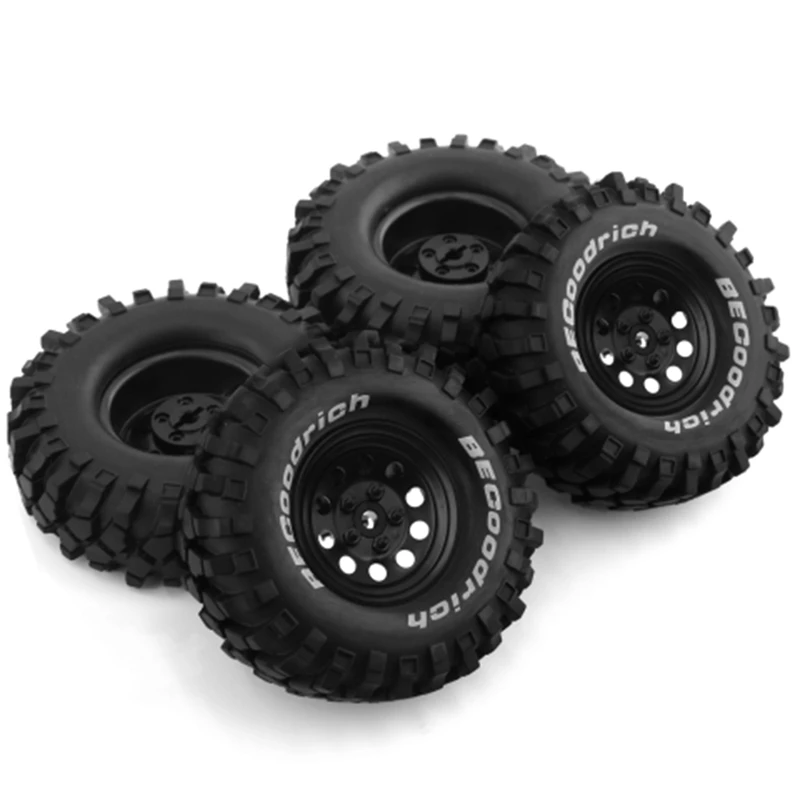 

4Pcs Metal 110Mm Beadlock Deep Dish Wheel Tire Set For /10 Short Course Truck ARRMA SENTON 550 MEGA XLH Traxxas Slash