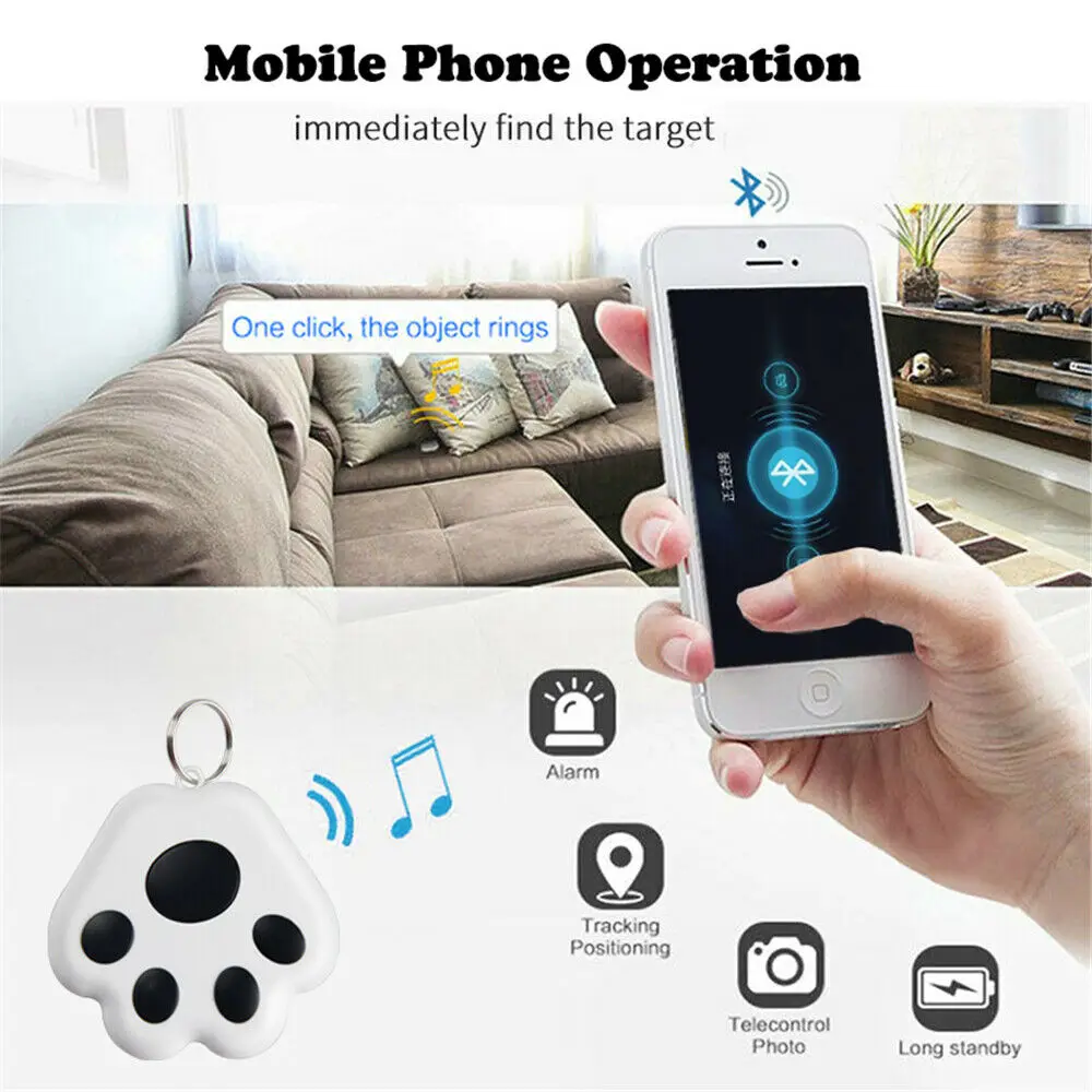 Pet Tracker GPS Cat Dog Mini Anti-Lost Waterproof Bluetooth-compatible Locator Accessories