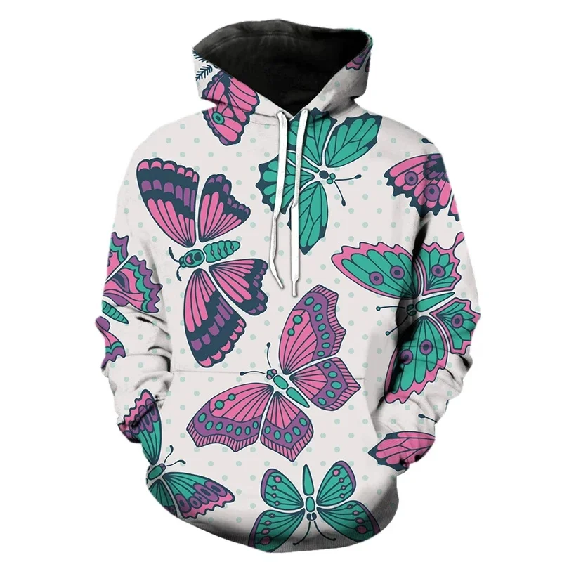 thumbnail image 1 of Sudadera con capucha con estampado 3D de mariposa exquisita para hombres y mujeres, sudadera con estampado de insectos de manga larga, sudadera holgada estilo Harajuku, sudaderas con capucha, 1 of 5