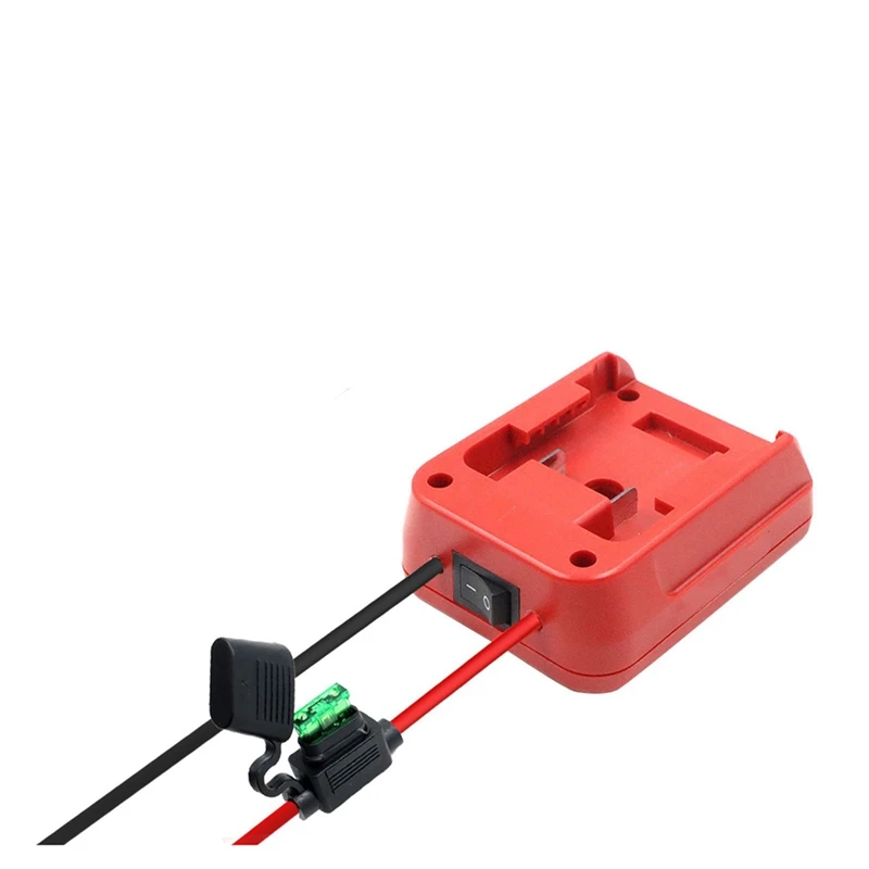 

Converter Adapter I/O Switch 30A Fuse For Milwauke 14.4V/18V M18 20V Lithium Battery External Power Supply DIY Connector