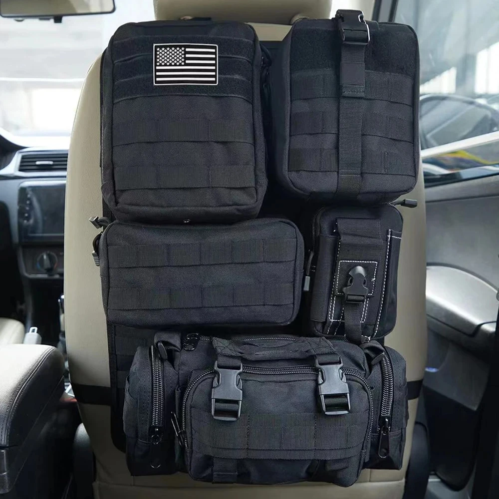 Universal Car Backrest Wall Hanging Seat Back Organizer Molle Panel universal-car-backrest-wall-hanging-seat-back-organizer-molle-panel