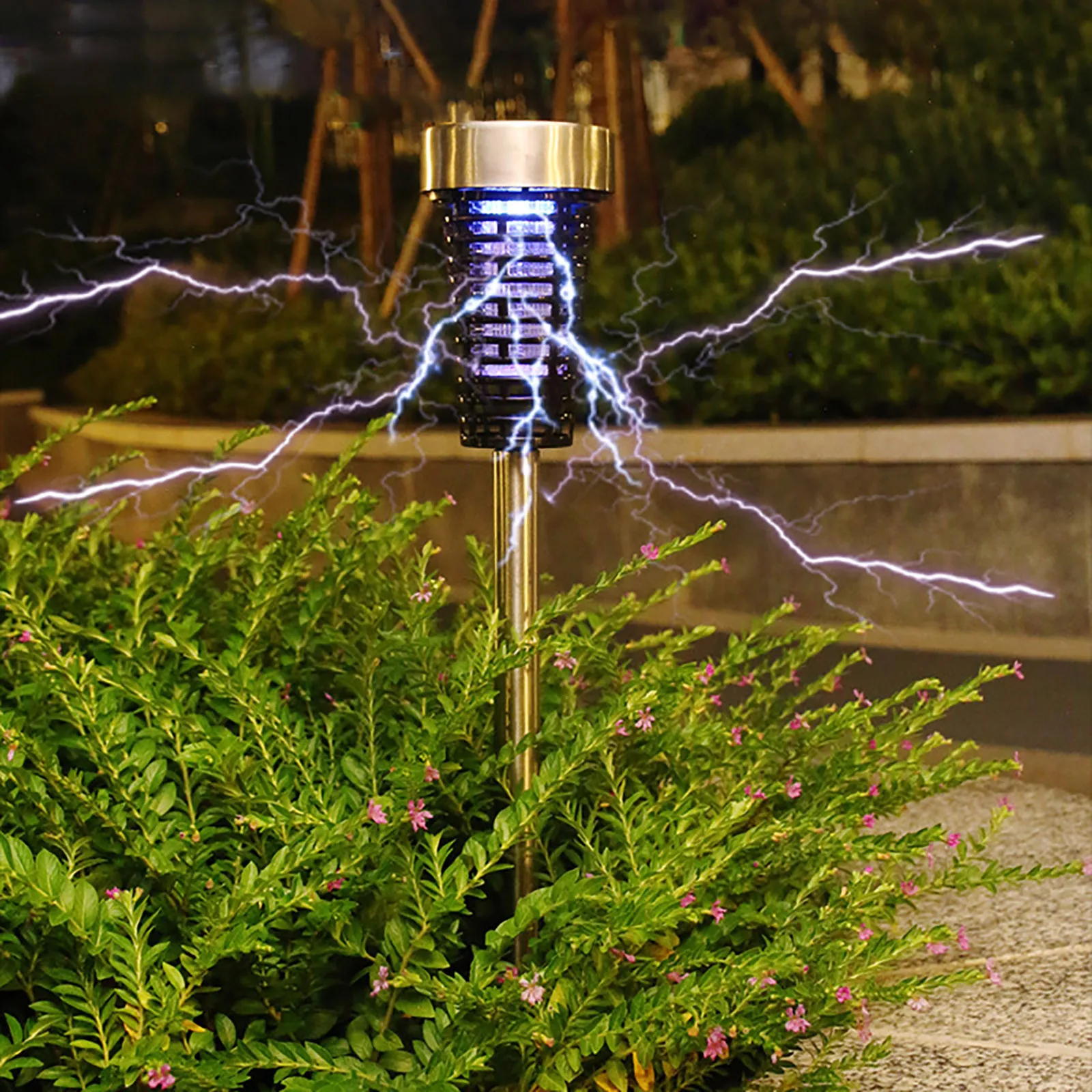 4 Pack Solar Outdoor Solar Powered LED Mosquito Light Lamp For Indoor And Outdoor Use