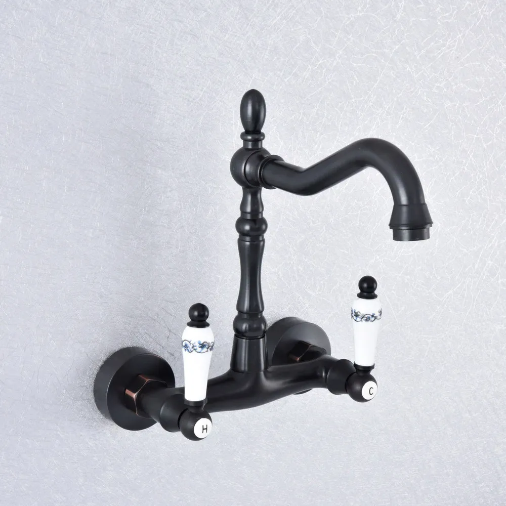 black-oil-rubbed-brass-dual-handle-double-hole-wall-mount-wash-basin-faucet-swivel-spout-kitchen-bathroom-sink-mixer-tap-dsf760