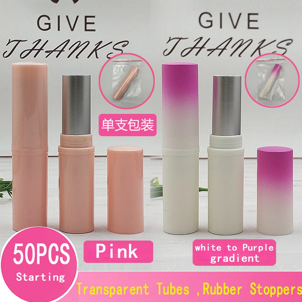 

Whosale Gradient 3ml Mini Lip Gloss Tube Containers Plastic Refillable Lip Balm Bottles for Samples Best Travel DIY Accessories