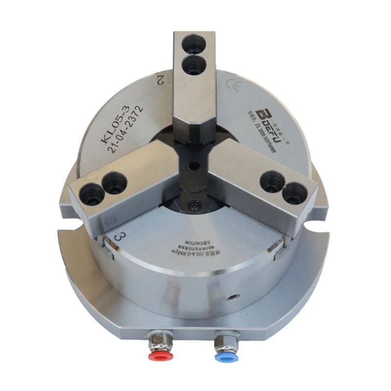 Bdefu KL06Q-3 6&quotInch 3 Jaw Hollow Vertical Pneumatic drilling tapping Chuck |