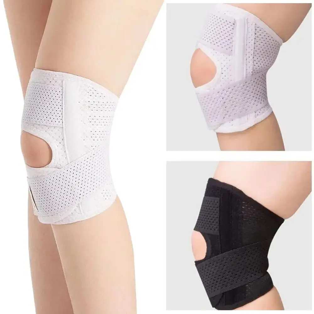 Knee Pad Knee Support Knee Brace Knee Wraps 1PCS Compression Knee Pad with Side Stabilizers Adjustable Knee Support Professional Breathable Brace