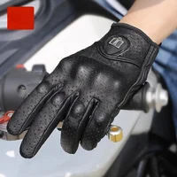 Waterproof Warm Thickened Leather Gloves - Autumn Winter Motorcycle Bicycle Riding Gloves