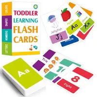 58pcs/set ABC Alphabet Letter Number Shape Color Early Education Baby Learning Cards Flashcards Games Puzzles For Kids Gifts 1