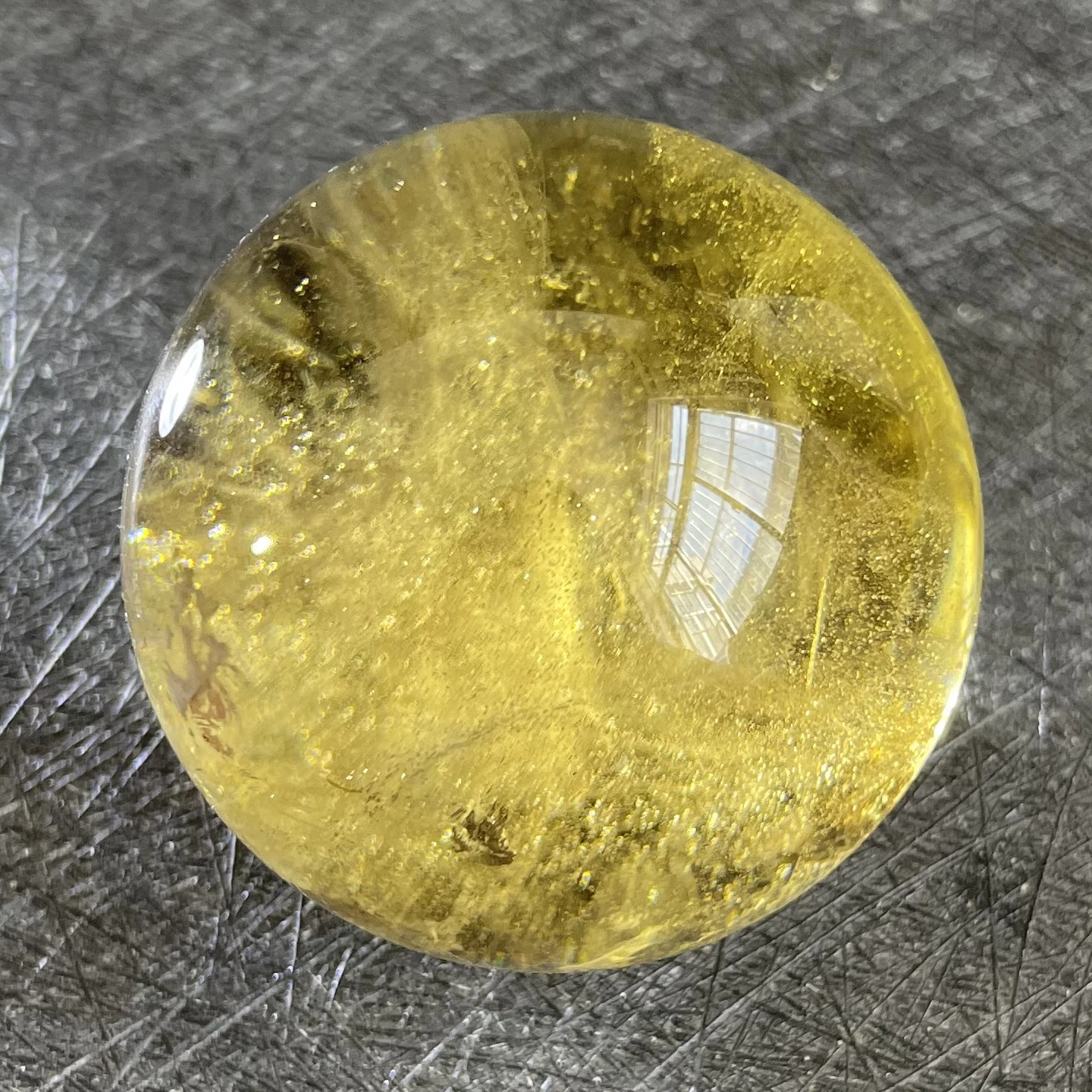 

106 г натуральный камень, цитрин, хрустальный шар, искусственная Сфера, полированный камень рейки, лечебный W8