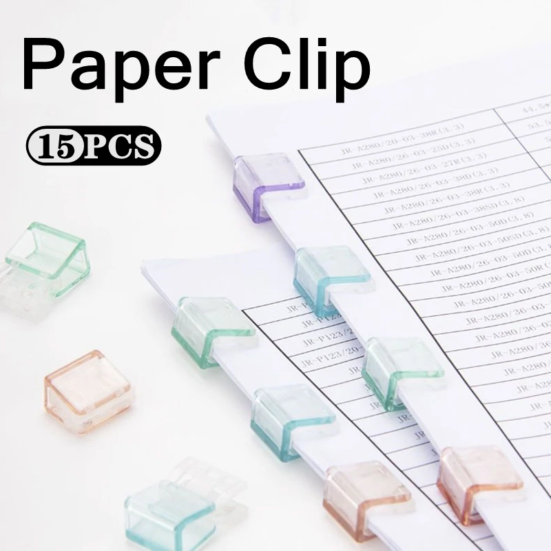 Staples Paperclip Color Paper Clip Clear Metal Documents Bookmark File