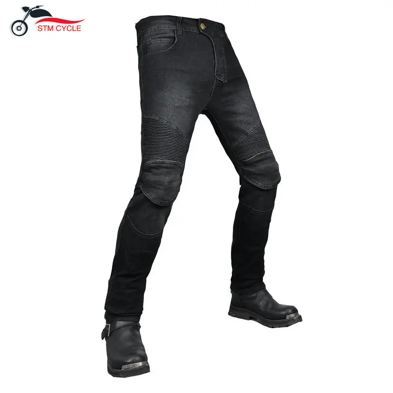 새로운 오토바이 라이더 팬츠 오토바이 바지 라이딩 진스 충격 방지 클래식 레이싱 팬츠 사계절용