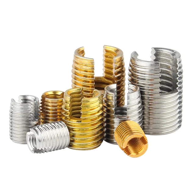 Tornillo de inserción de rosca autorroscante, pieza de reparación de rosca de tipo ranurado, 2-10 piezas, M2, M2.5, M3, M4, M5, M8, M10, M12, M14, M16 - Imagen 5