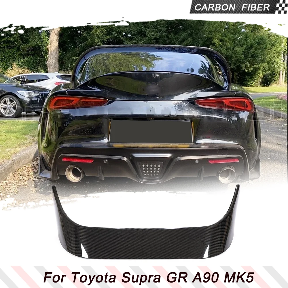 탄소 섬유 자동차 리어 스포일러 윙 트렁크 립, 도요타 수프라 GR A90 MK5 2019-2021, 자동차 리어 트렁크 스포일러 부트 윙 리드