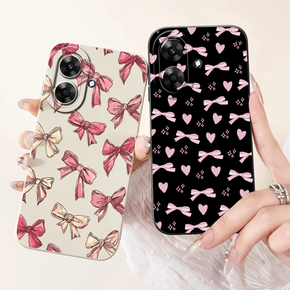 Cute Cat Grid Pattern Soft TPU Phone Case - Stylish Protective Back Cover in Black