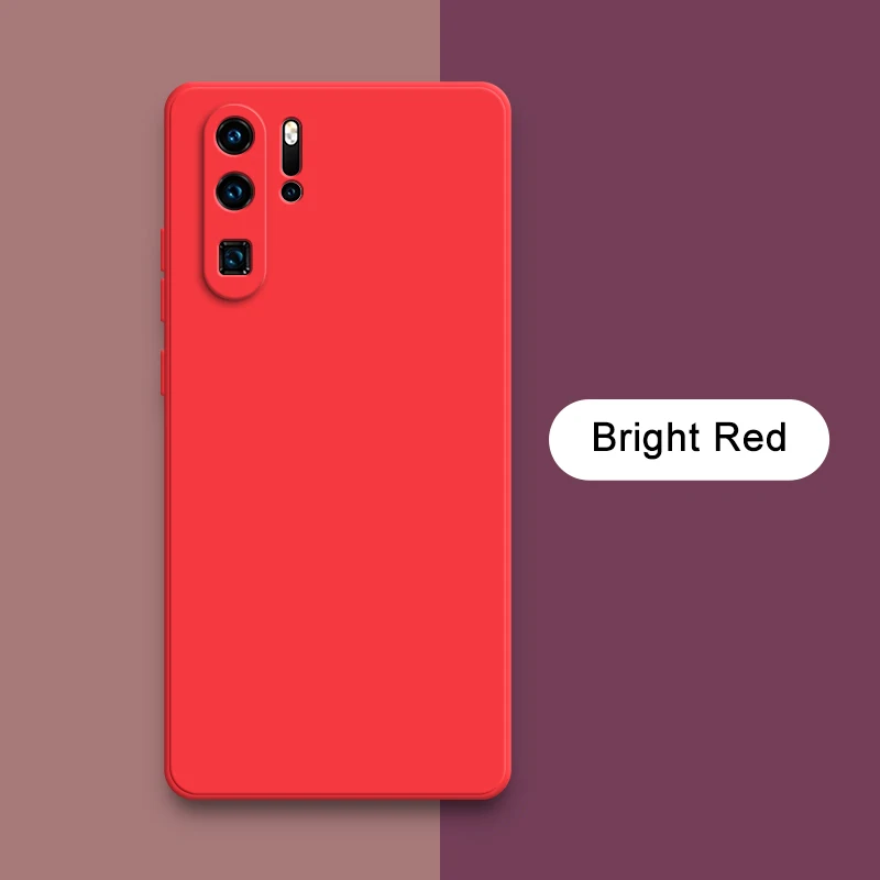 Luxury Square Liquid Silicone Cute Case - Soft Edge Protective Phone Back Cover
