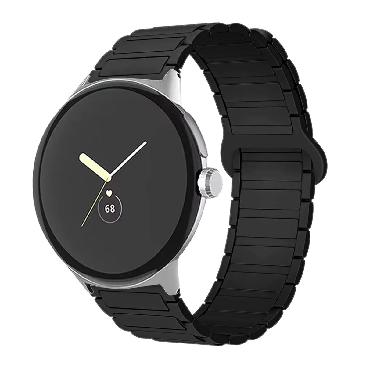 Magnetic Silicone Sport Band - Versatile 45mm Watchband Bracelet Accessory