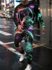 New Men's Long Sleeve Suit 3D Printed Hip Hop Street Style Spring And Autumn Round Neck Sweatshirt And Trousers Jogging Suit 1