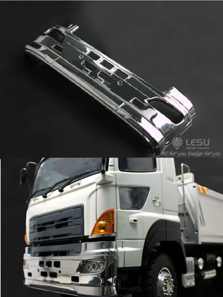 1/14 Elektroplattierpumpe für LKW zieht die vordere Stoßstange der Fahrerkabine, Taguchi Trailer Mud Head Chin DIY-Automodell LESU – Detail 3