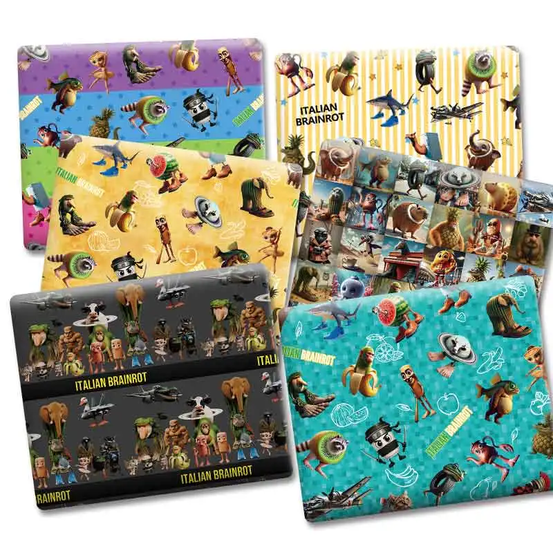 Papiers imprimés fantaisie Italian Brainrot - Motifs variés