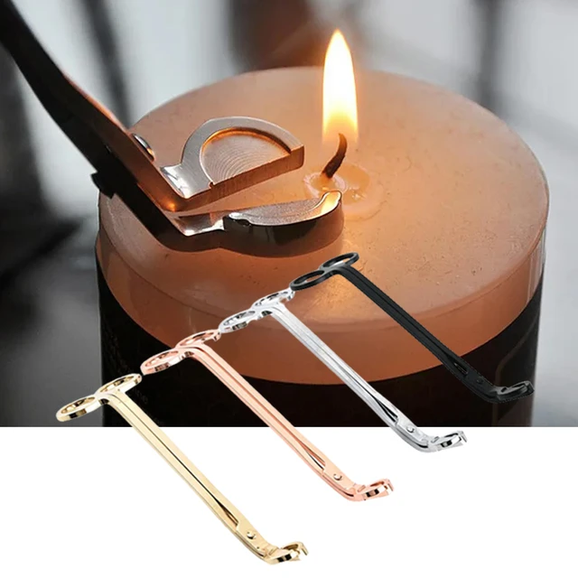 Stainless Steel Candle Wick Trimmer Oil Lamp Trim Scissors Cutter Snuffers  Tool