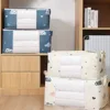 Large Capacity Clothes Storage Bag Organizer with Reinforced Handle Suitable for Blankets Bedding Foldable with Sturdy Zipper 4