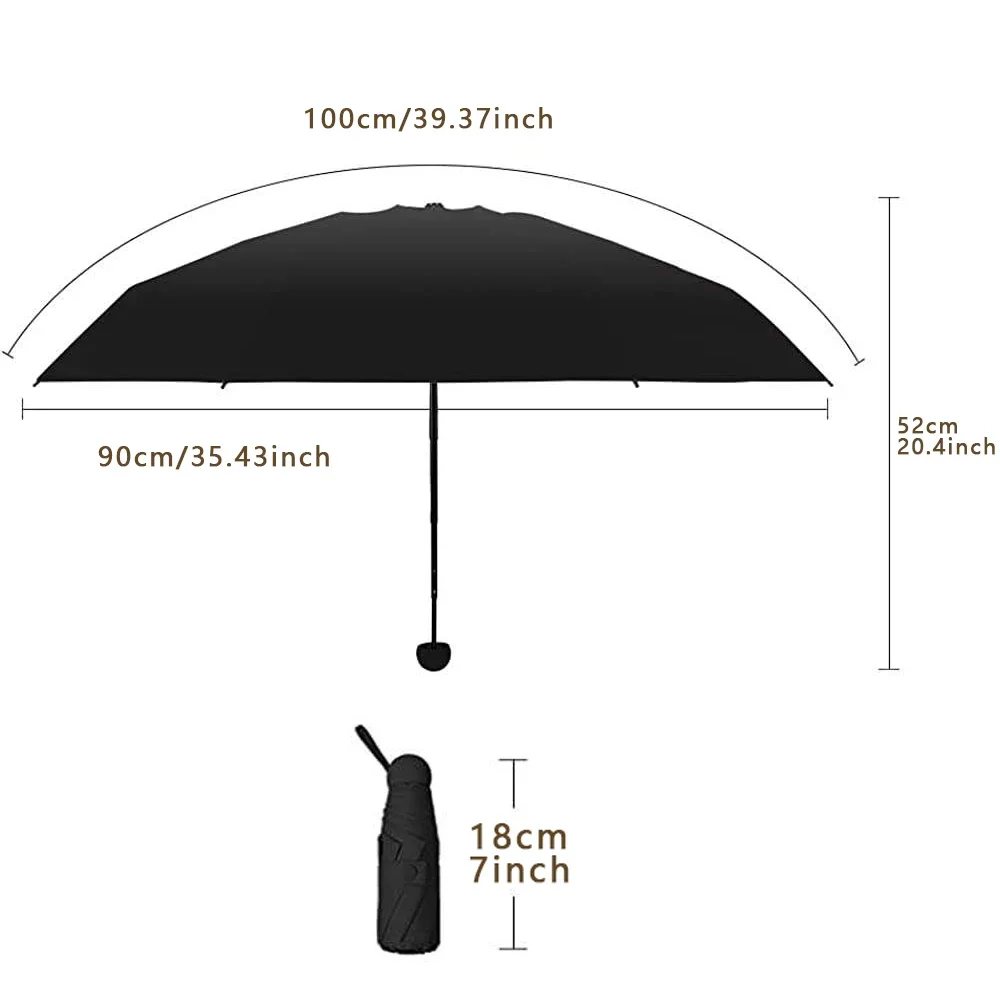Mini Foldable umbrella UV protection Mini Sun Umbrella dual use portable box to store sunshade umbrella Mini umbrella 01 5