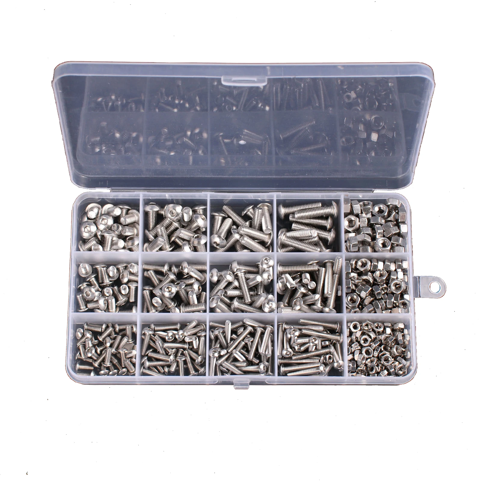 

500Pcs Assorted M3 M4 M5 Stainless Steel Hex Screws & Socket Bolts and Nuts Kit