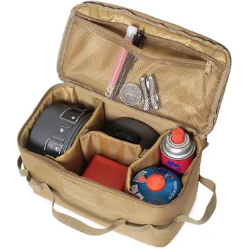 Outdoor Camping Gas Tank Storage Bag Large Capacity Ground Nail Tool Bag Gas Canister Picnic Cookware Utensils Kit Bag
