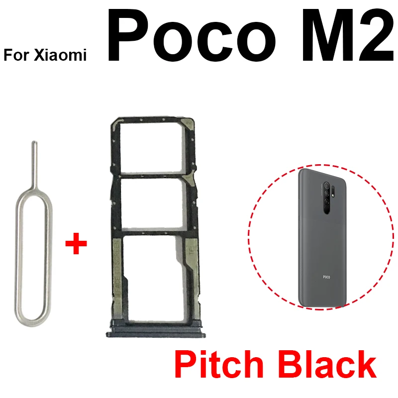 Adaptador de bandeja de tarjeta Sim para Xiaomi Mi Pocophone M2